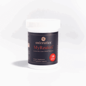 A white container of Exocetica MyReleaf CBD balm with a black label.